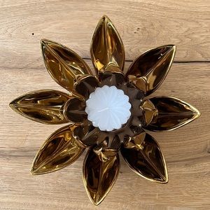 CB2 Lotus flower candle holder